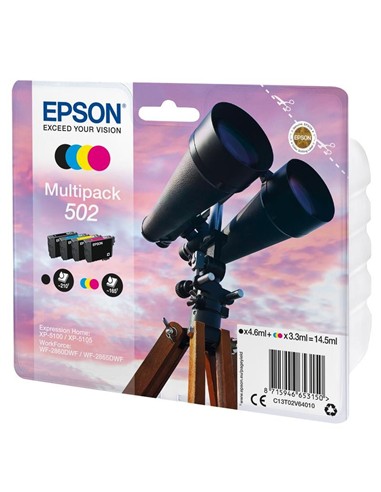 TINTA EPSON C13T02V64010 T02V6 MULTIPACK 502