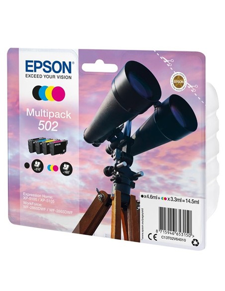TINTA EPSON C13T02V64010 T02V6 MULTIPACK 502