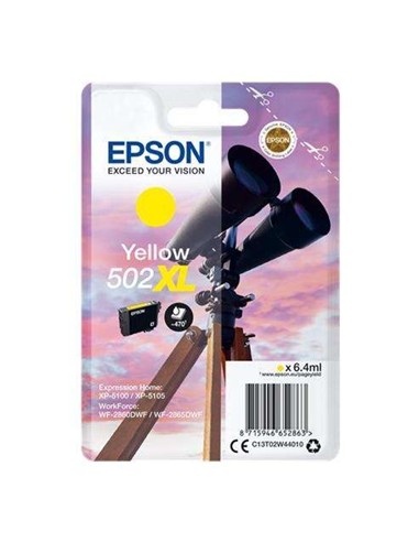 TINTA EPSON C13T02W44010 T02W4 YELLOW 502XL