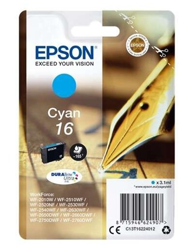 TINTA EPSON C13T16224012 T1622 CYAN 16