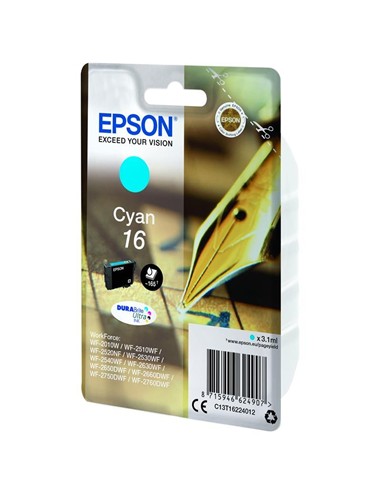 TINTA EPSON C13T16224012 T1622 CYAN 16