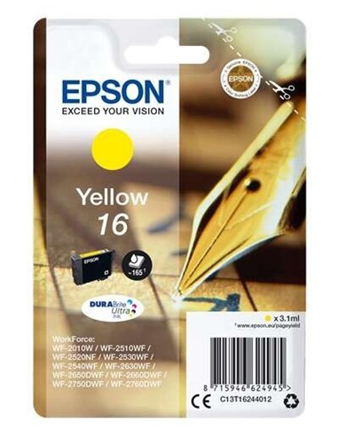TINTA EPSON C13T16244012 T1624 YELLOW 16