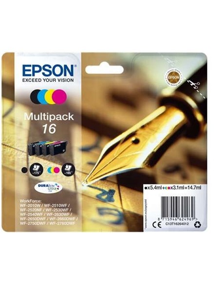 TINTA EPSON C13T16264012 T1626 MULTIPACK 16