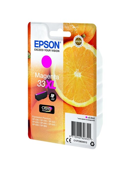 TINTA EPSON C13T33634012 MAGENTA XL 33XL