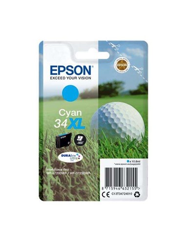 TINTA EPSON C13T34724010 CYAN 34XL DURABRITE...