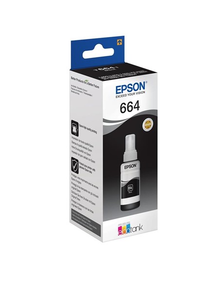 TINTA EPSON L355/L555 BOTE BLACK 664 ECOTANK BOTTLE (70ML)
