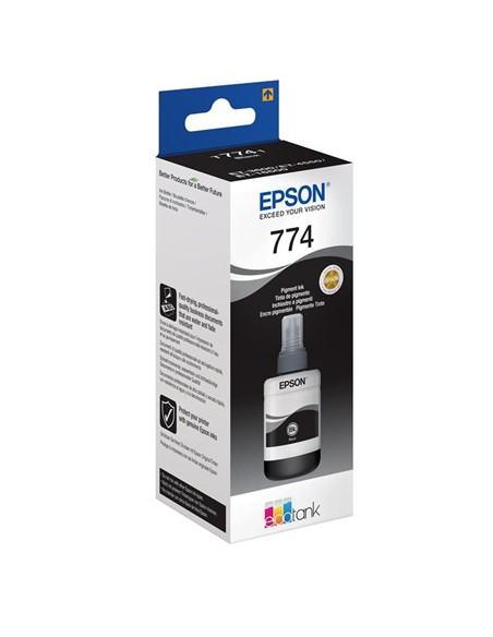 TINTA EPSON C13T774140 BLACK T7741 PIGMENT BOTTLE 1X 140ML