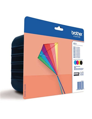 TINTA BROTHER LC223 PACK 4 COLORES