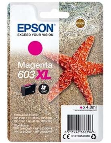 TINTA EPSON C13T03A34010 MAGENTA T03A3 Nº603XL