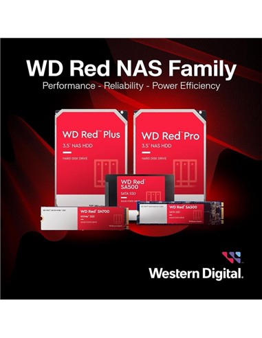 DISCO DURO WESTERN DIGITAL 6TB 3,5 RED PLUS NAS...