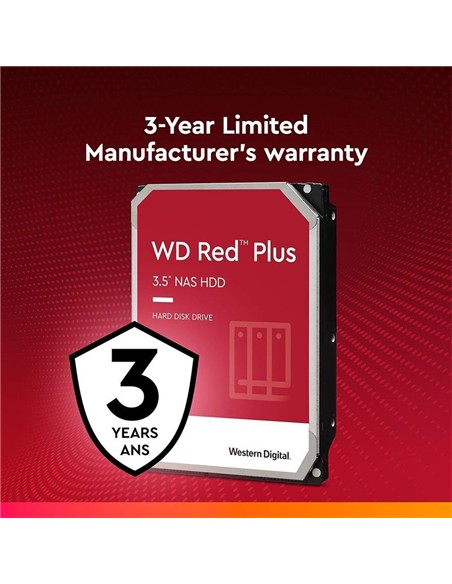 DISCO DURO WESTERN DIGITAL 6TB 3,5 RED PLUS NAS SATA3 256MB