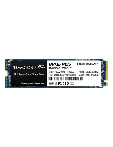DISCO DURO SSD TEAMGROUP 512GB NVME M2 2280 PCIE 3.0