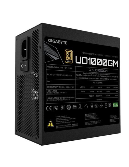 FUENTE DE ALIMENTACION GIGABYTE 1000W  80+ MODULAR ATX GOLD