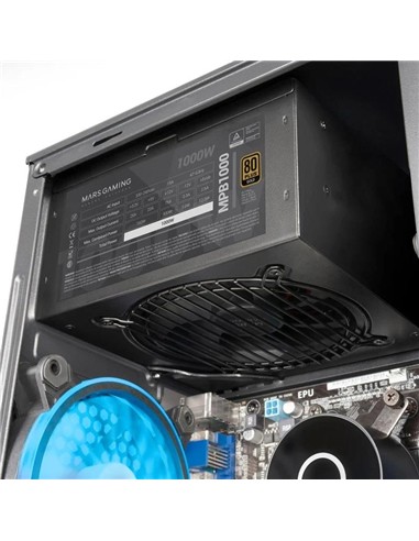 FUENTE DE ALIMENTACION MARS GAMING 1000W 80+...