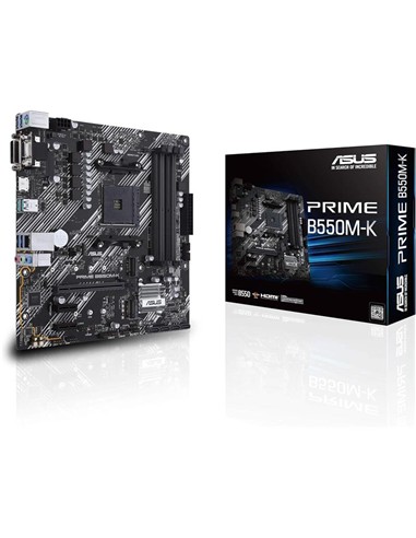 PLACA BASE ASUS B550M-K M-ATX DDR4 HDMI + VGA + DVI
