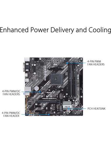 PLACA BASE ASUS B550M-K M-ATX DDR4 HDMI + VGA + DVI