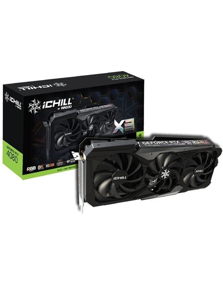 TARJETA DE VIDEO NVIDIA INNO3D RTX 4080 ICHILL X3 16GB GDDR6X PCIE 4.0